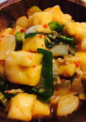 ★豆腐ナシ★麻婆玉ねぎ★-レシピのメイン写真
