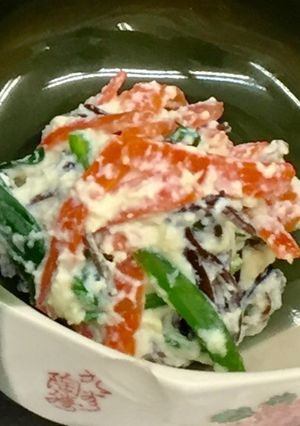ちょっと優しい味豆腐の白和えゴマ風味-レシピのメイン写真