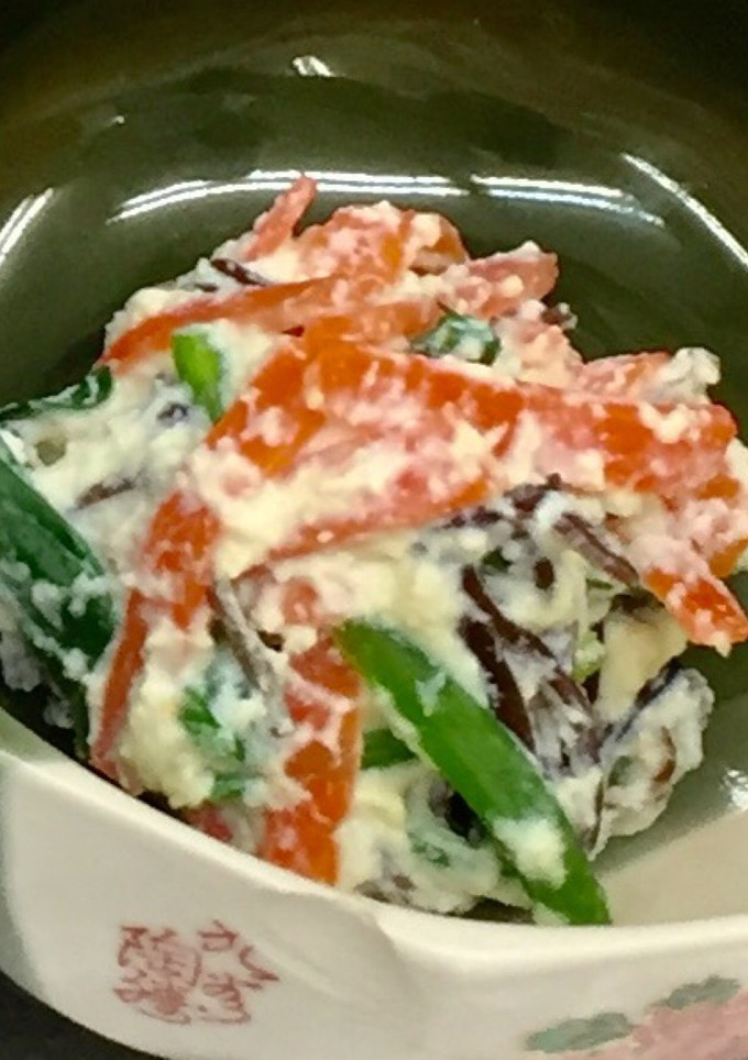 ちょっと優しい味豆腐の白和えゴマ風味-レシピのメイン写真