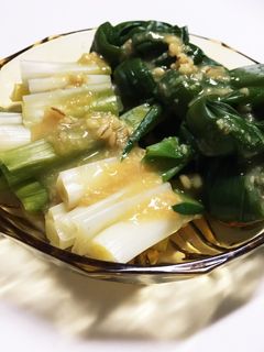 ネギの大量消費!ネギをさっぱり酢味噌で。-レシピのメイン写真