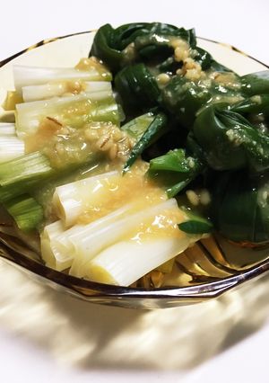 ネギの大量消費！ネギをさっぱり酢味噌で。-レシピのメイン写真