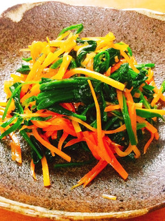 ほうれん草とにんじんのナムル-レシピのメイン写真