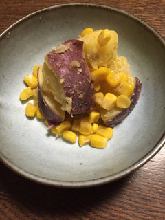 さつまいもとコーンのほくほく煮-レシピのメイン写真