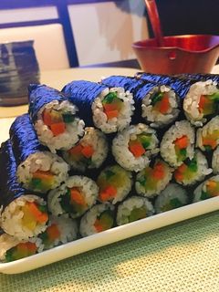 韓国で定番!細巻きキンパ-レシピのメイン写真