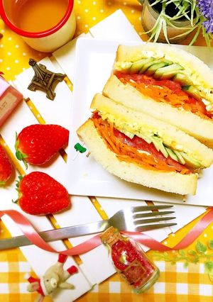 萌え断♡サンドイッチ♪-レシピのメイン写真