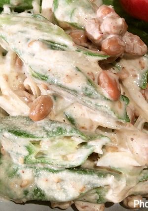 納豆とオクラの♪変わり胡麻和え☆酒のあて-レシピのメイン写真
