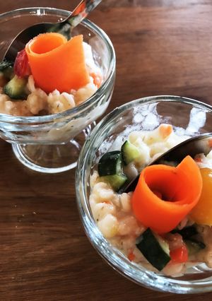 R☆低糖質 押し麦のヨーグルトサラダ-レシピのメイン写真