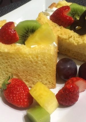 ふわっふわ♪豆乳シフォンケーキ-レシピのメイン写真
