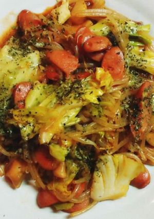 ウィンナー野菜ミックス☆ソース炒め-レシピのメイン写真