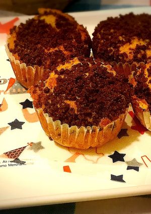 アーモンド生地のチョコチップカップケーキ-レシピのメイン写真