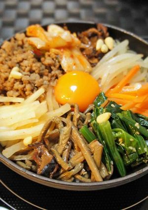 鍋焼きビビンバ-レシピのメイン写真