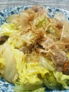 超簡単!白菜と豚しゃぶの煮浸し-レシピのメイン写真