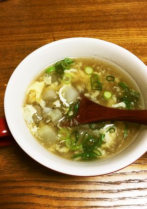 大根と干し椎茸の卵とじ中華スープ-レシピのメイン写真