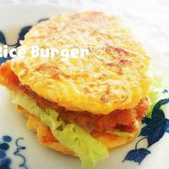 รูปของ カツカレーアレンジ☆ライスバーガー