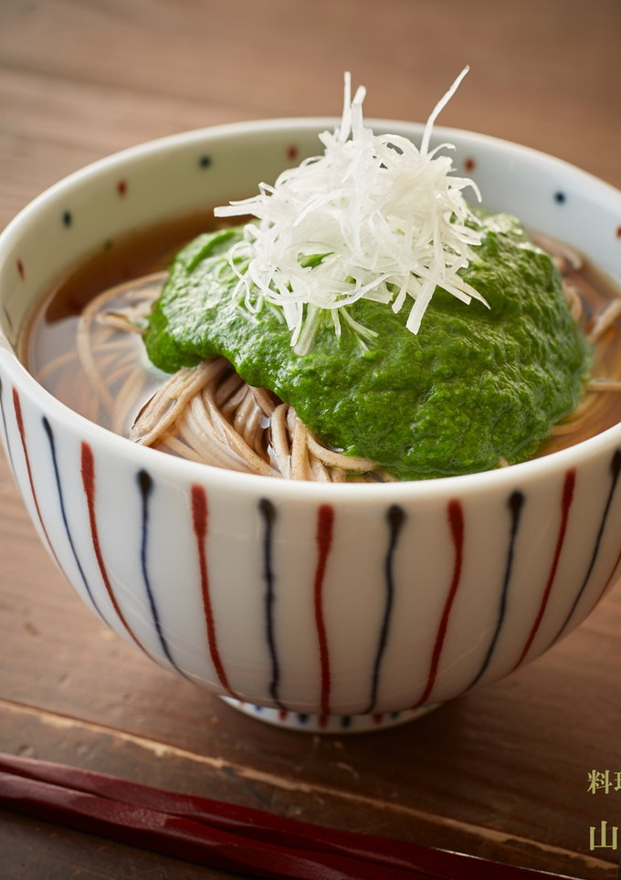 ほうれん草のとろろそば-レシピのメイン写真