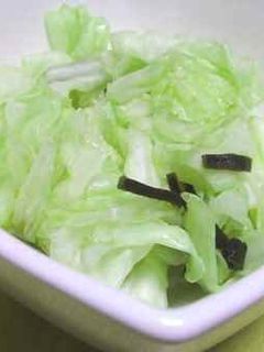 キャベツの塩昆布あえ(ゆず風味)-レシピのメイン写真