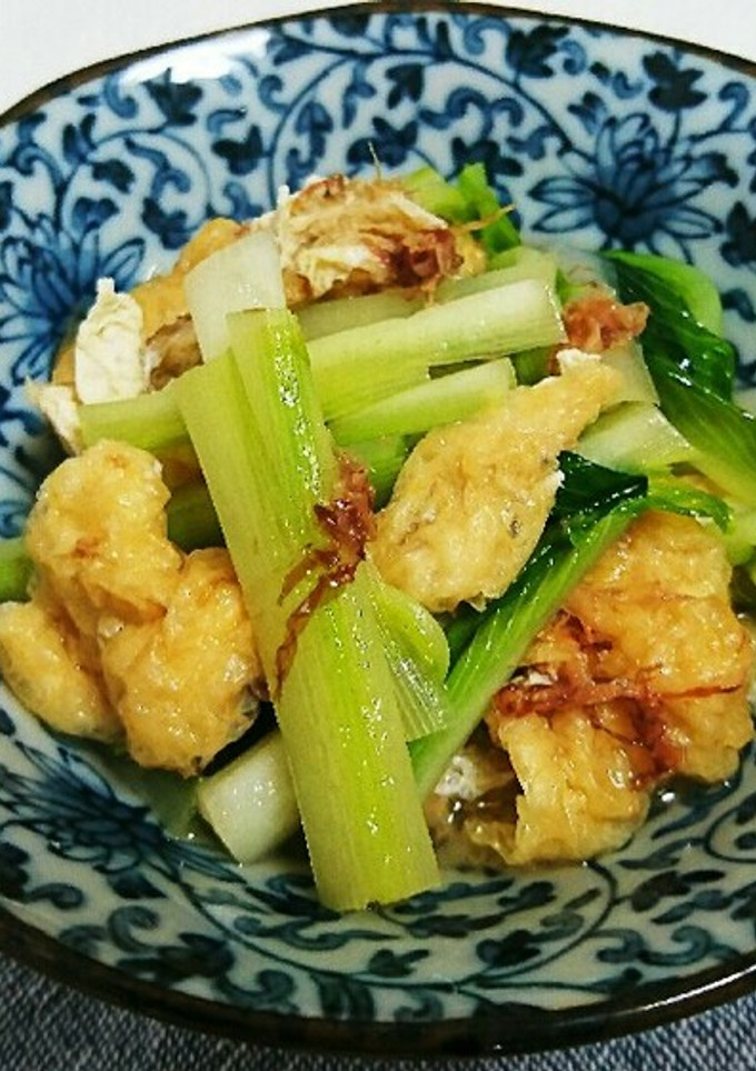 簡単 うるいと油揚げの煮浸し-レシピのメイン写真