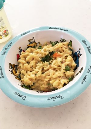 【離乳食後期〜完了期】簡単クリームパスタ-レシピのメイン写真