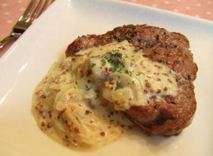 フィレ肉のソテー　マスタードソース-レシピのメイン写真