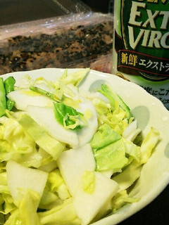 キャベツ浅漬にオリーブオイル-レシピのメイン写真