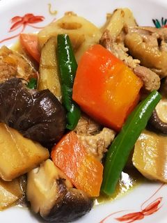 鶏もも肉と根菜の煮物♪-レシピのメイン写真