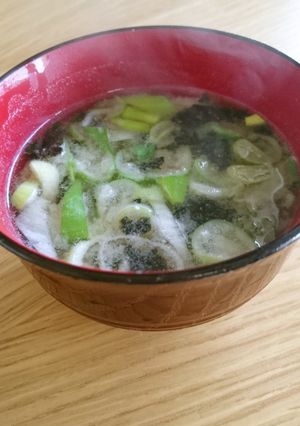 朝の5分お味噌汁♪焼海苔とネギで簡単♡-レシピのメイン写真