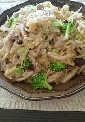 たっぷりきのこと雑穀の塩麹パスタ-レシピのメイン写真