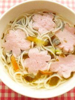 桜のにゅうめん・保育園給食-レシピのメイン写真