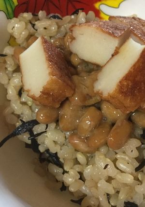 納豆とさつま揚げのご飯-レシピのメイン写真