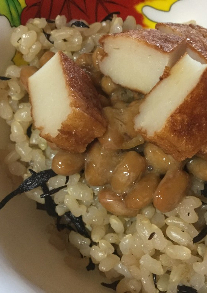 納豆とさつま揚げのご飯-レシピのメイン写真