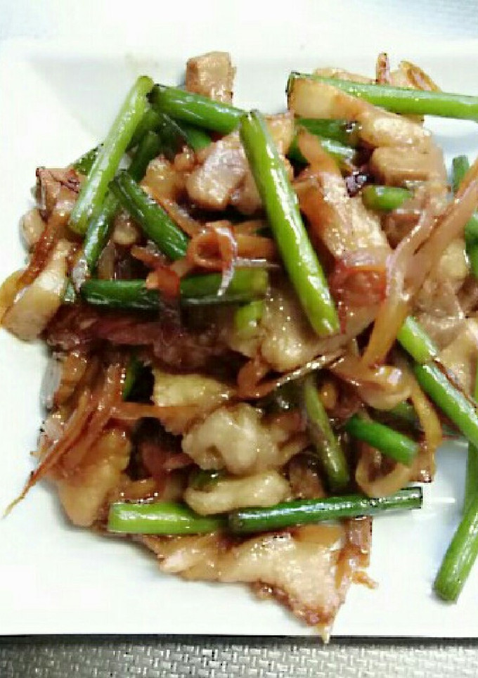 簡単！ニンニクの芽と豚肉のオイスター炒め-レシピのメイン写真