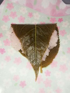 レンジでもち米桜餅!-レシピのメイン写真