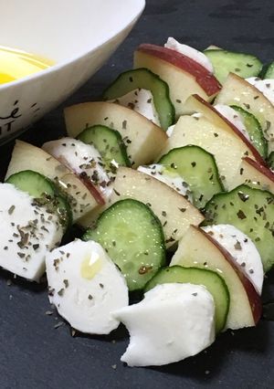 りんごdeカプレーゼ-レシピのメイン写真