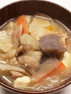 具沢山の簡単豚汁-レシピのメイン写真