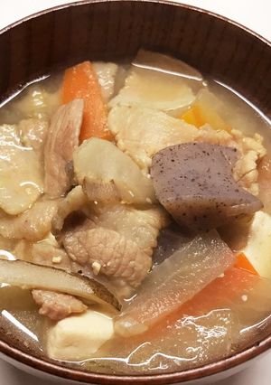 具沢山の簡単豚汁-レシピのメイン写真