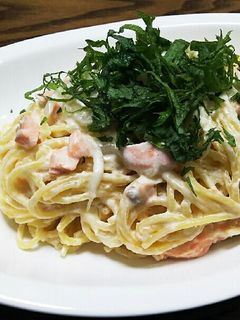 サーモンのクリームパスタ-レシピのメイン写真