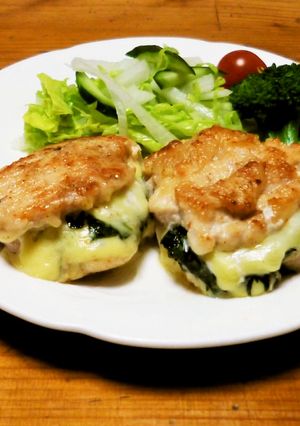 簡単！鶏むね肉の大葉チーズはさみ焼き-レシピのメイン写真