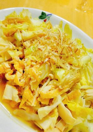 手軽！キャベツとえのきと油揚げの煮びたし-レシピのメイン写真