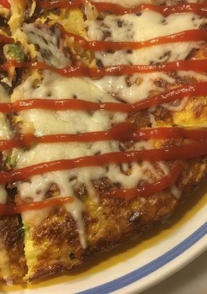 ふわふわスパニッシュオムレツ-レシピのメイン写真