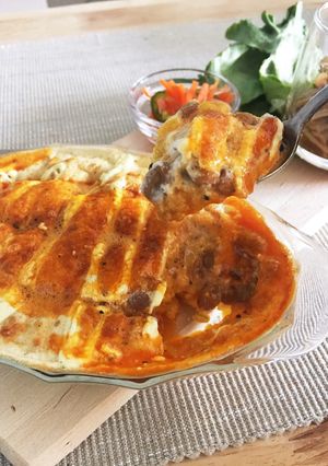 とろ〜り黄身ソース♡納豆と卵のふわふわ焼-レシピのメイン写真
