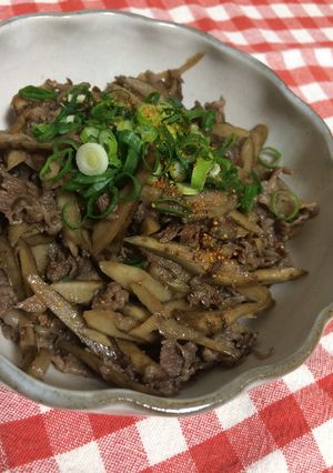 簡単美味しい！ごぼうと牛肉のしぐれ煮-レシピのメイン写真