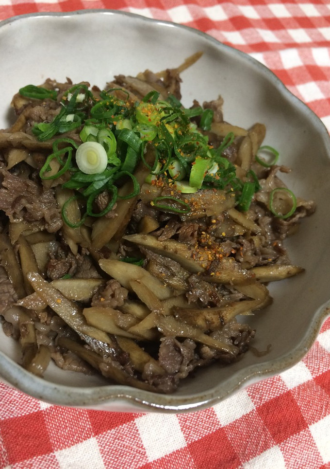 簡単美味しい！ごぼうと牛肉のしぐれ煮-レシピのメイン写真