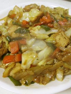 鶏もも肉と生揚げ(厚揚げ)の野菜炒め-レシピのメイン写真