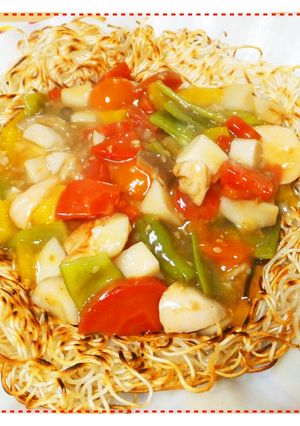 素麵のあんかけバリソバ☆簡単ランチ・夕食-レシピのメイン写真