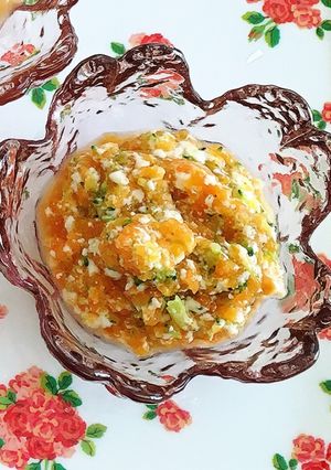 離乳食初期後半▽にんじんの白和え-レシピのメイン写真