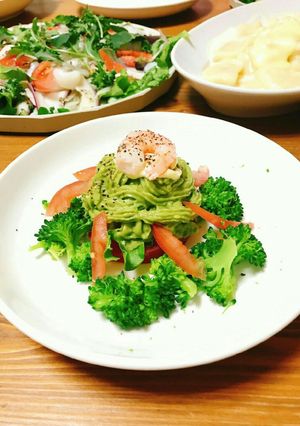 アボカドのモンブラン風サラダ-レシピのメイン写真