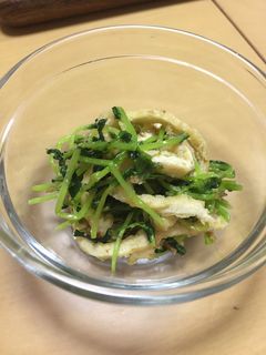 豆苗と細切り油揚げの炒めもの⭐︎-レシピのメイン写真