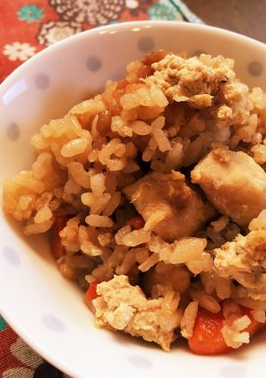 がんも入り炊き込みご飯-レシピのメイン写真