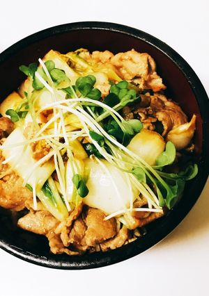 管理栄養士のキムチの素で簡単豚キムチ丼-レシピのメイン写真