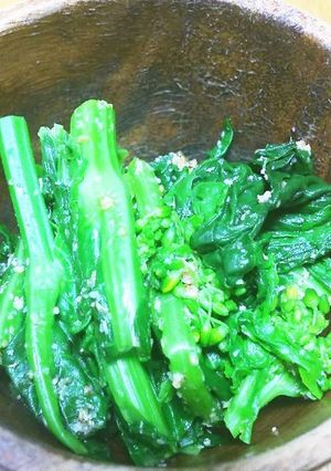 【さいたま市伝統野菜】五関菜のごま和え-レシピのメイン写真